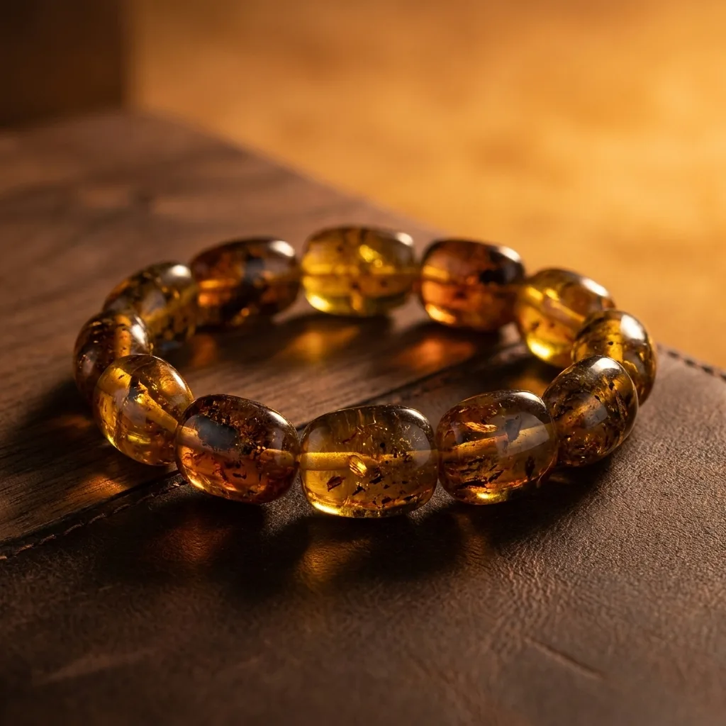 Amber Bead Bracelet