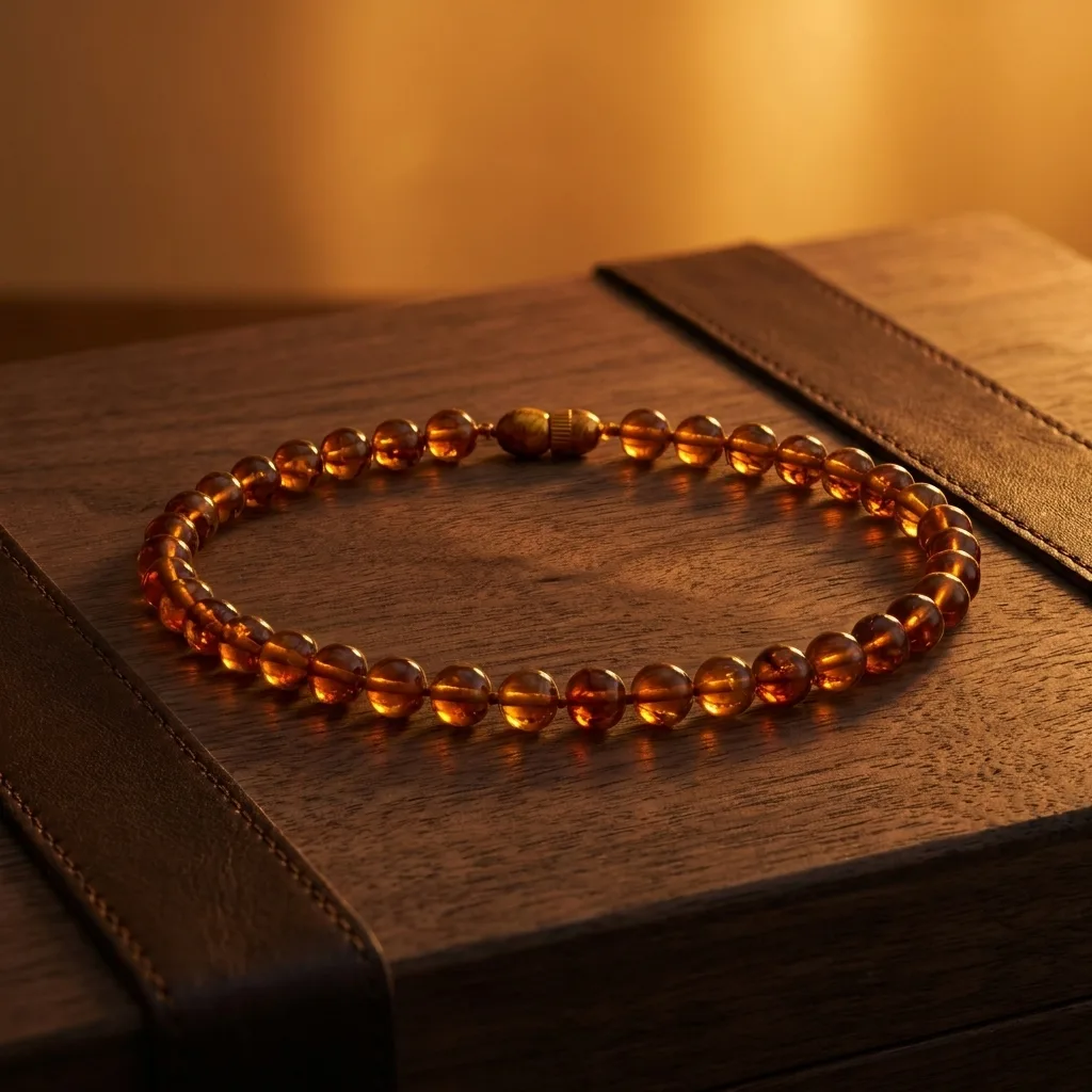 Amber Bead Necklace