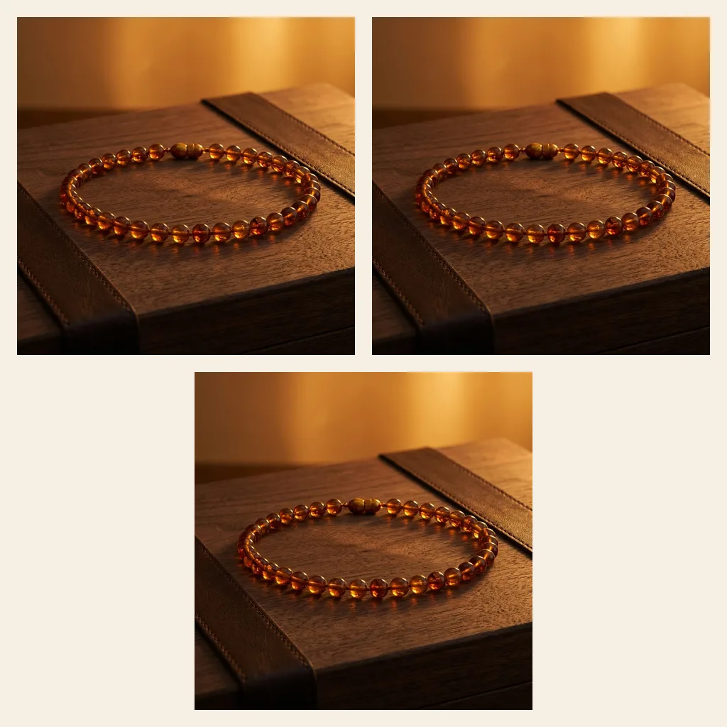 Amber Bead Necklace