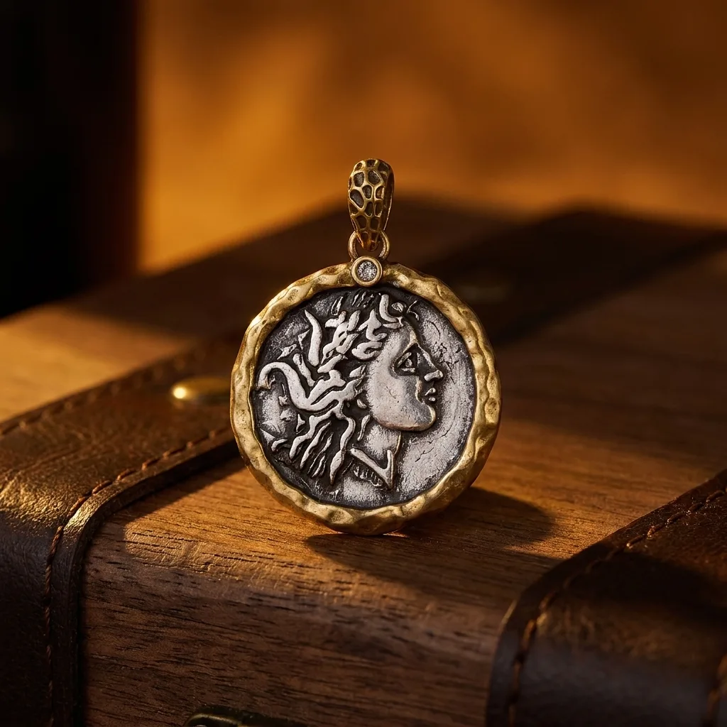 Brass Coin Charm