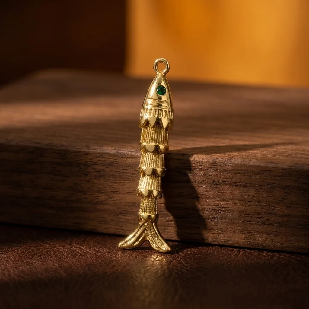 Fish Charm with Green Eye