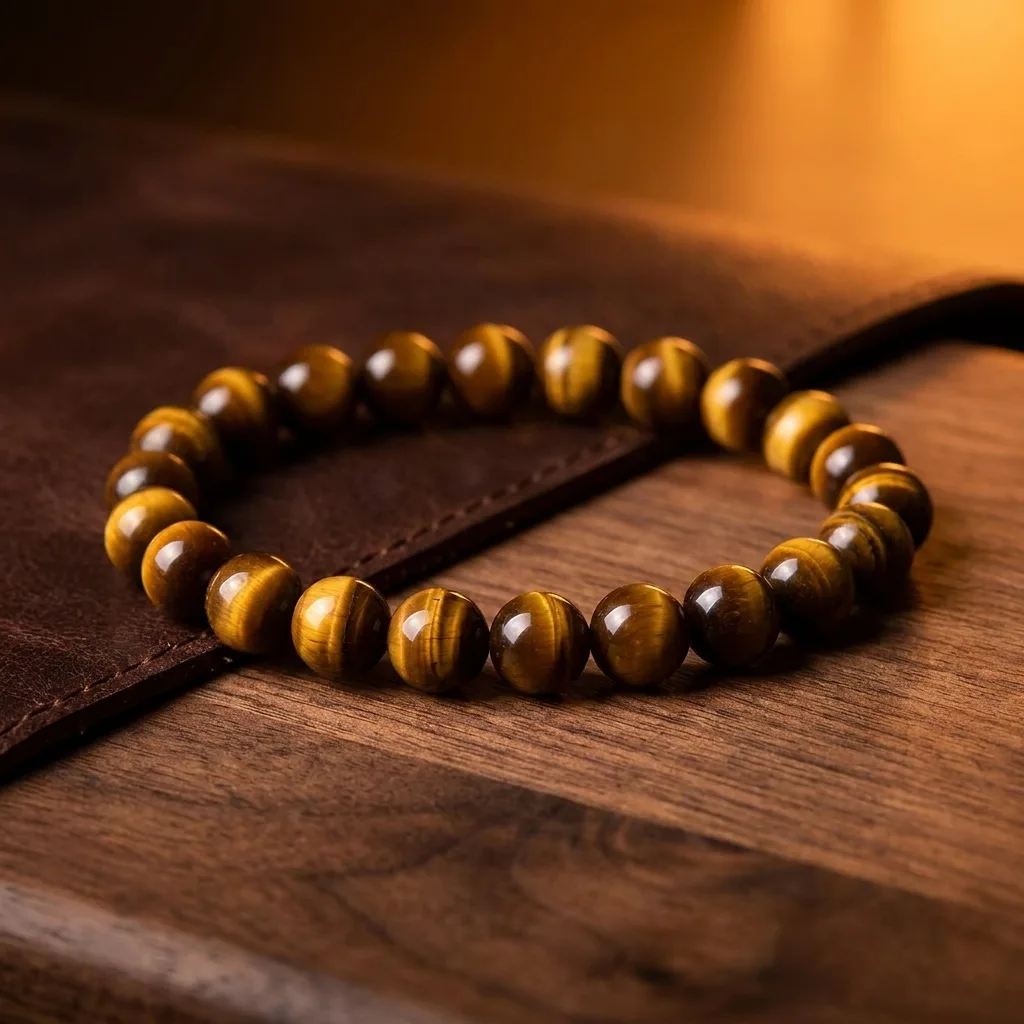 Grade A Tiger Eye Bracelet, 8mm