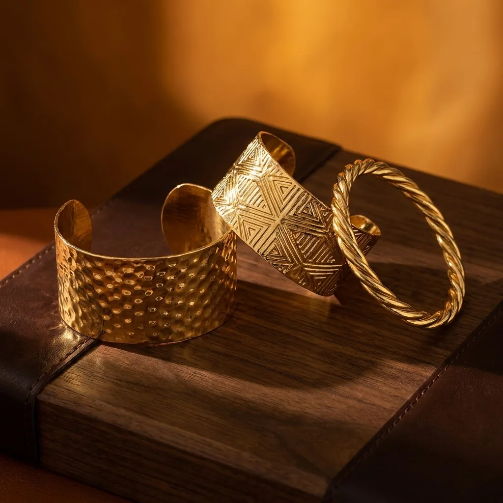 Metal Cuff Trio