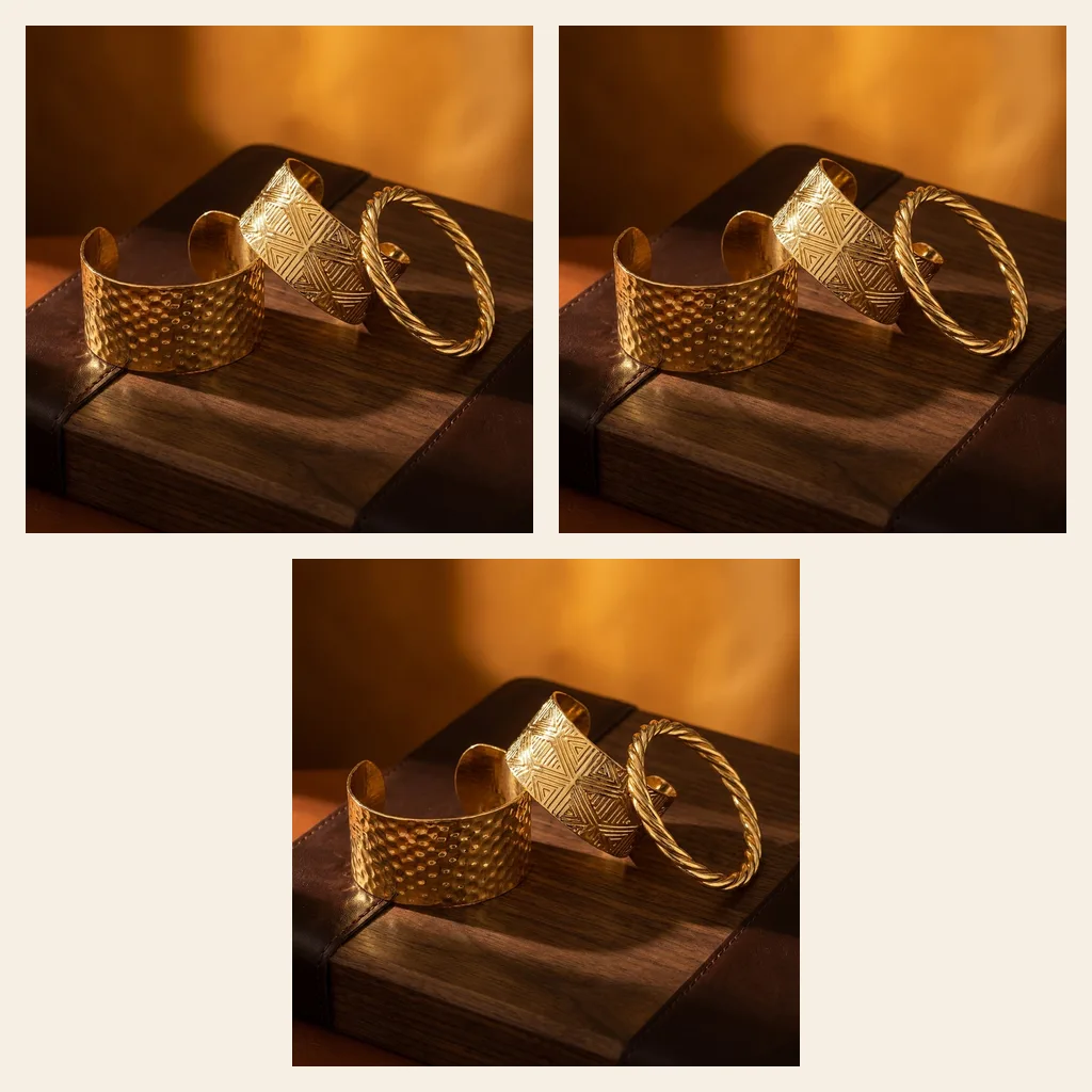 Metal Cuff Trio
