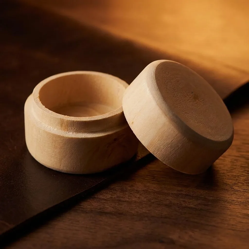 Pine Round Trinket Box