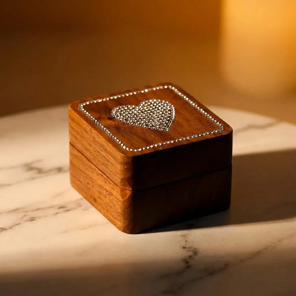 Solid Wood Ring Box