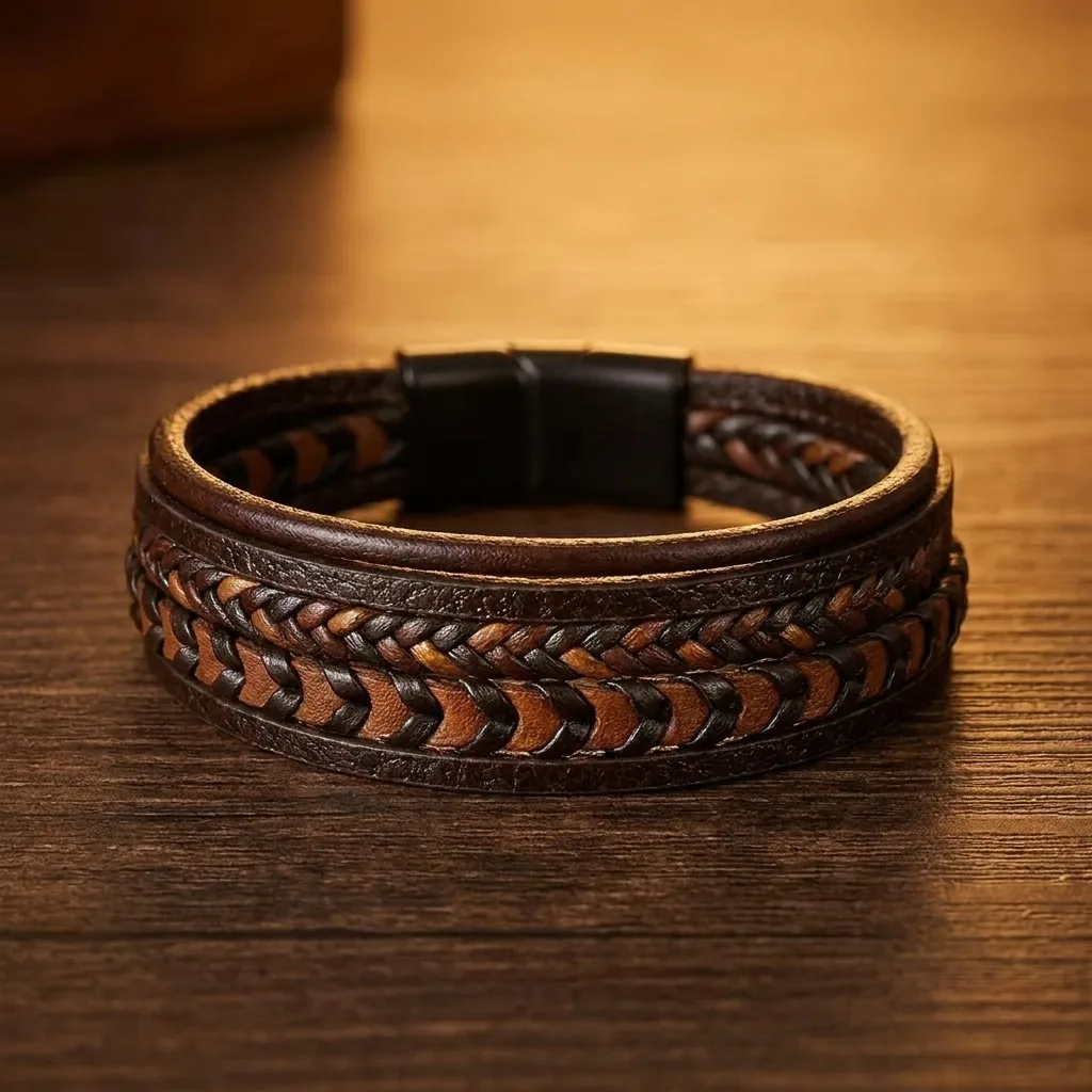 Vintage Leather Rope Bracelet