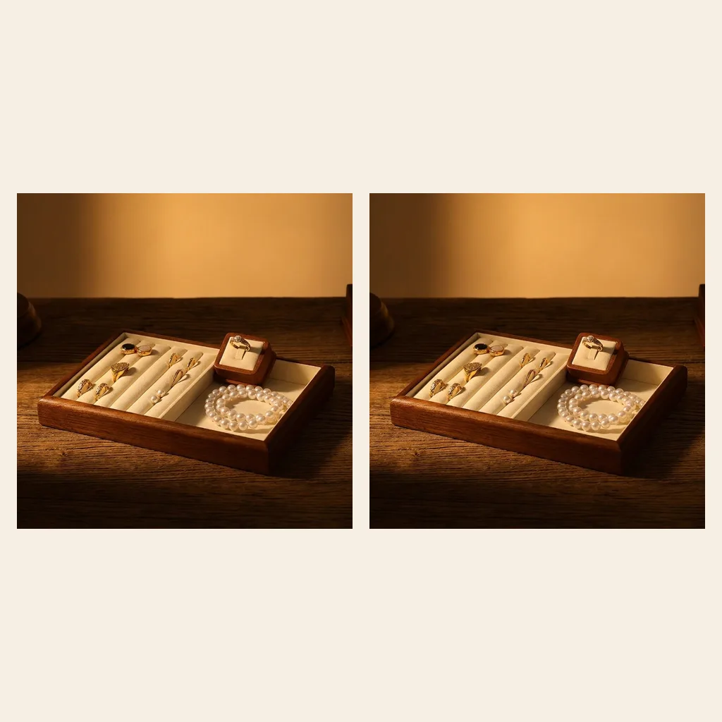 Wooden Jewelry Organizer Tray