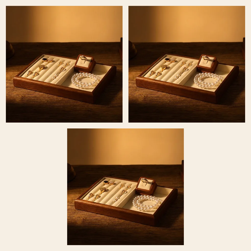 Wooden Jewelry Organizer Tray